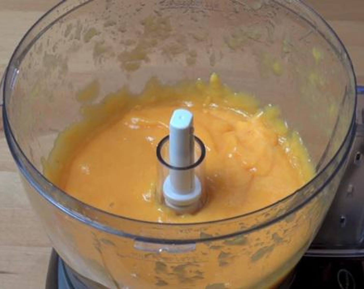 step 1 In a food processor,pulse your Mangoes (3). Take the mango puree out and Set aside.