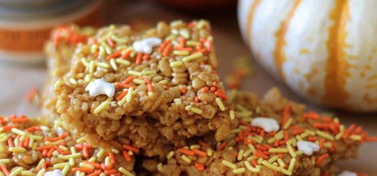 Pumpkin Spice Latte Krispie Treats Recipe | SideChef