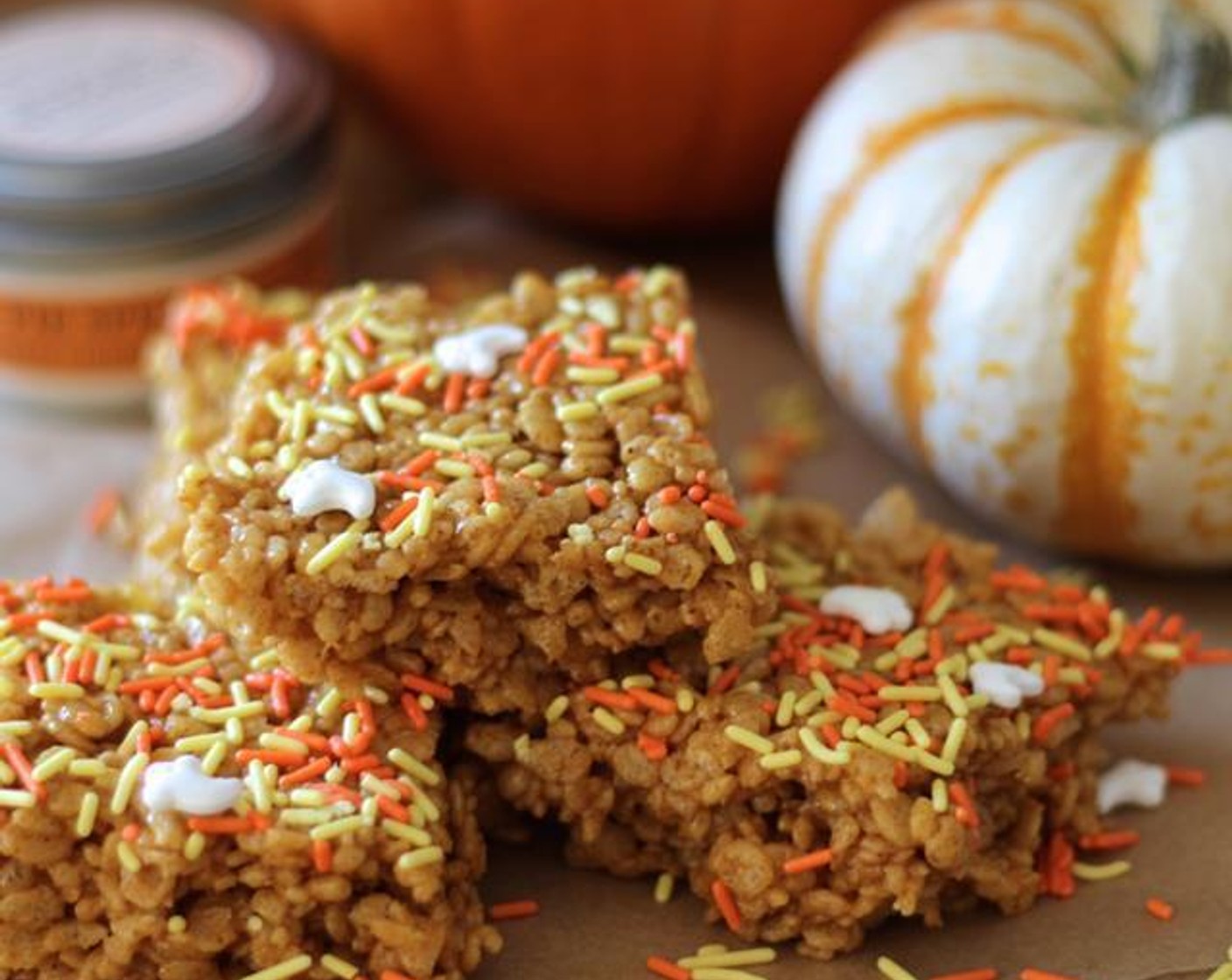 Pumpkin Spice Latte Krispie Treats