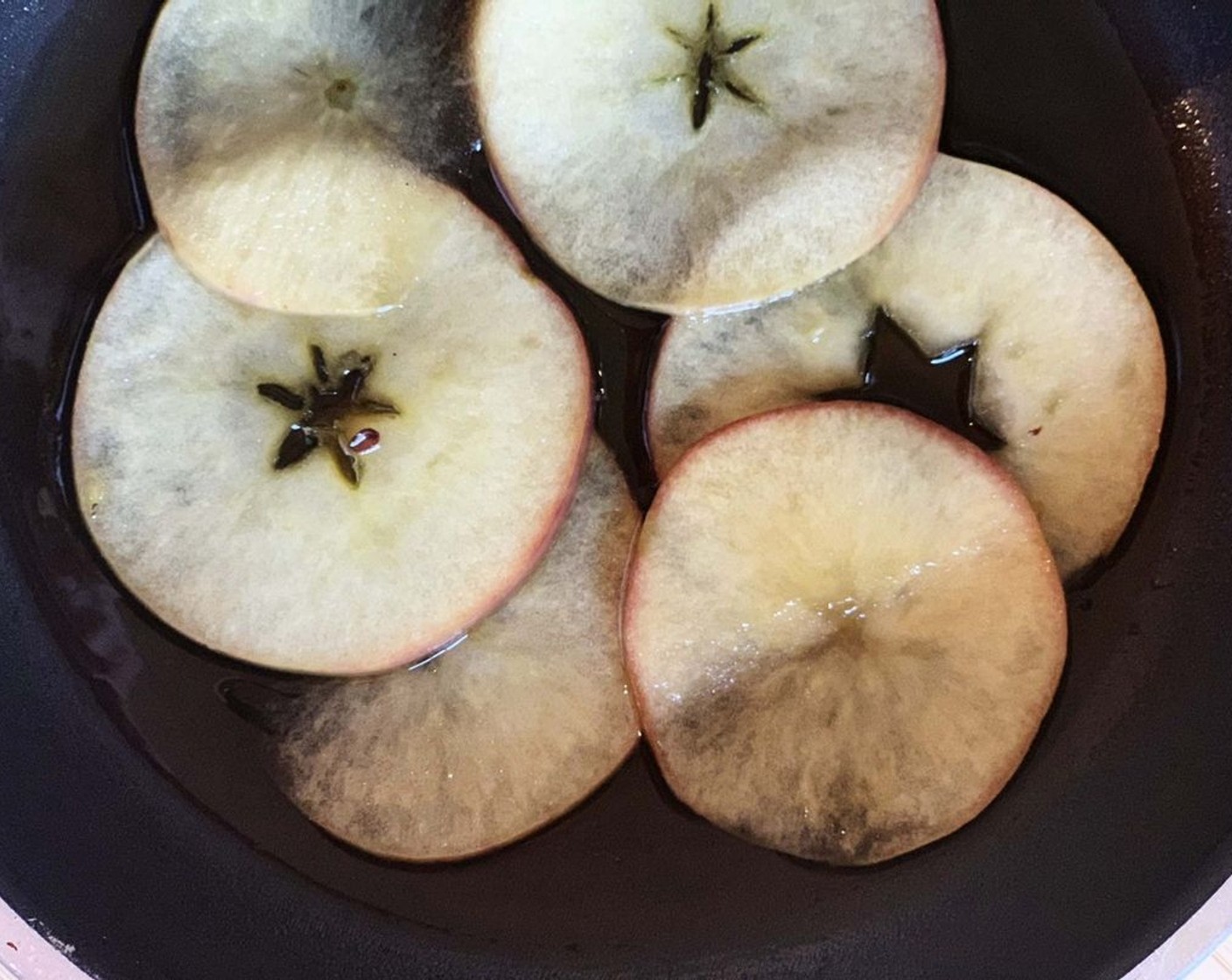 step 3 Add the sliced apple and cook for 1 minute, then add Orange Juice (1 Tbsp). Let cook for 4 min or until apple turns soft. Set aside