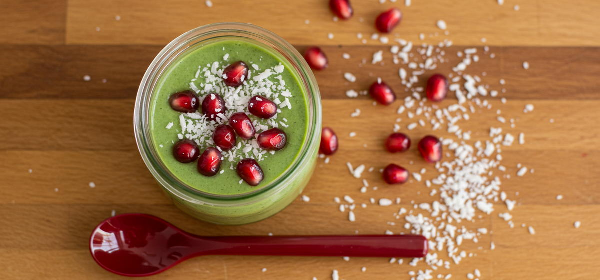 Vegan Matcha Coconut Pudding Recipe | SideChef