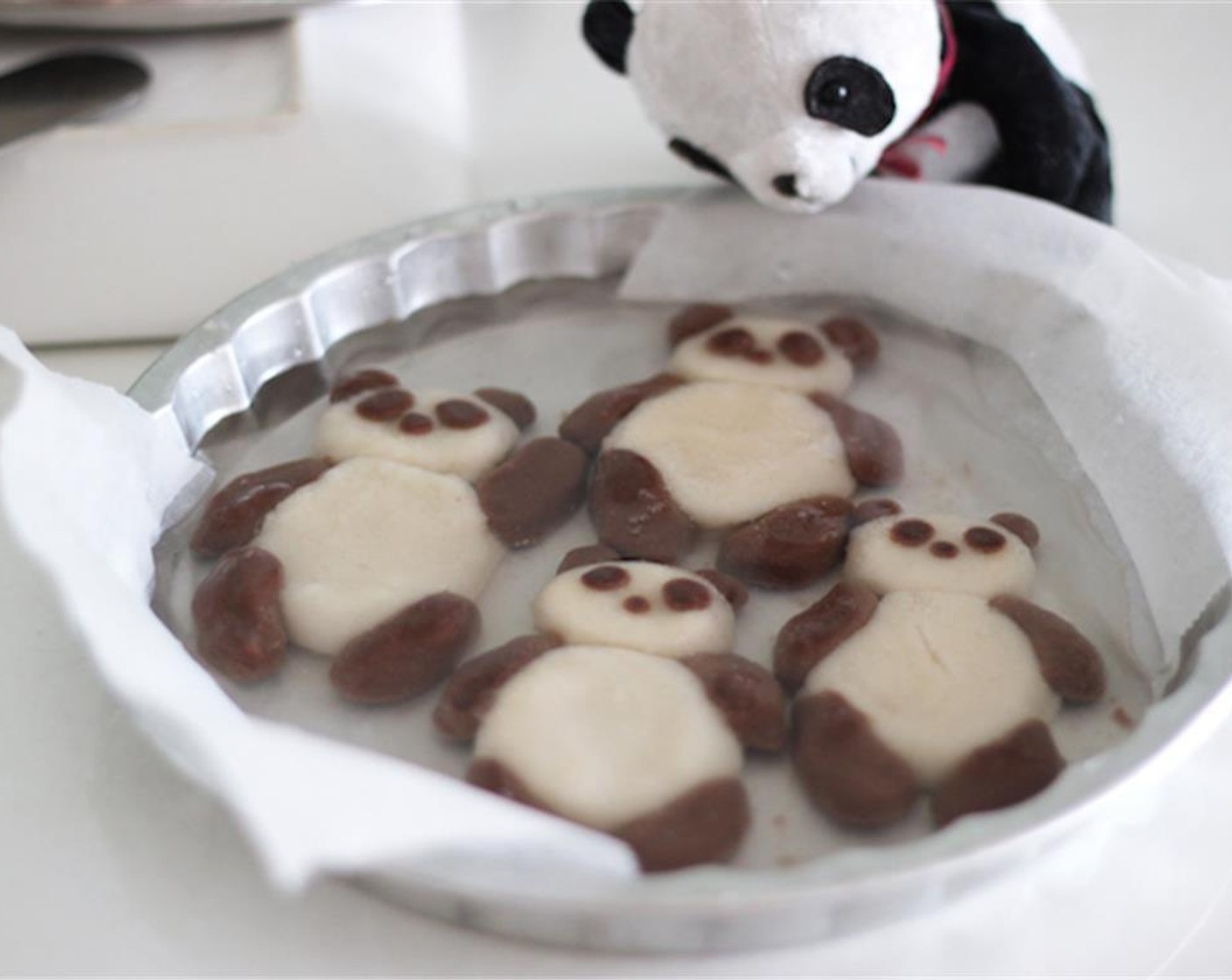 step 6 Drain the pandas and keep them in fresh water to store in the fridge. I used baking sheets to prevent my pandas from sticking to the container.