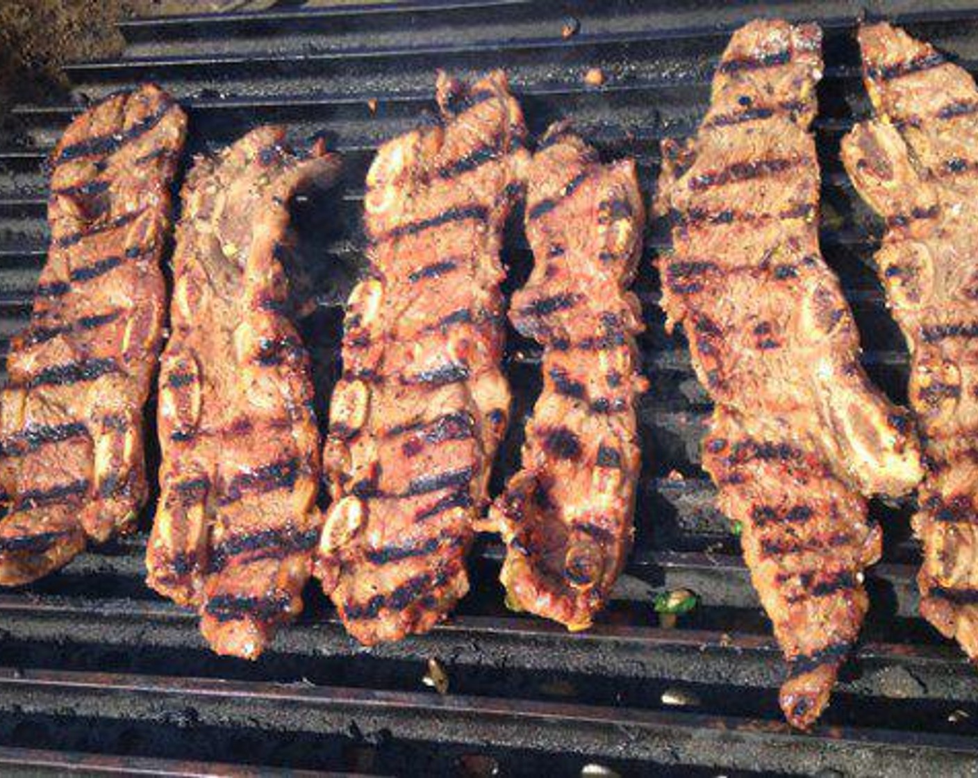 step 4 These ribs need to cook on a grill over Med. High heat. The short ribs only need to cook 4 minutes on each side. You want to leave enough room between each piece, so the ribs will cook even. Once cooked serve and enjoy.