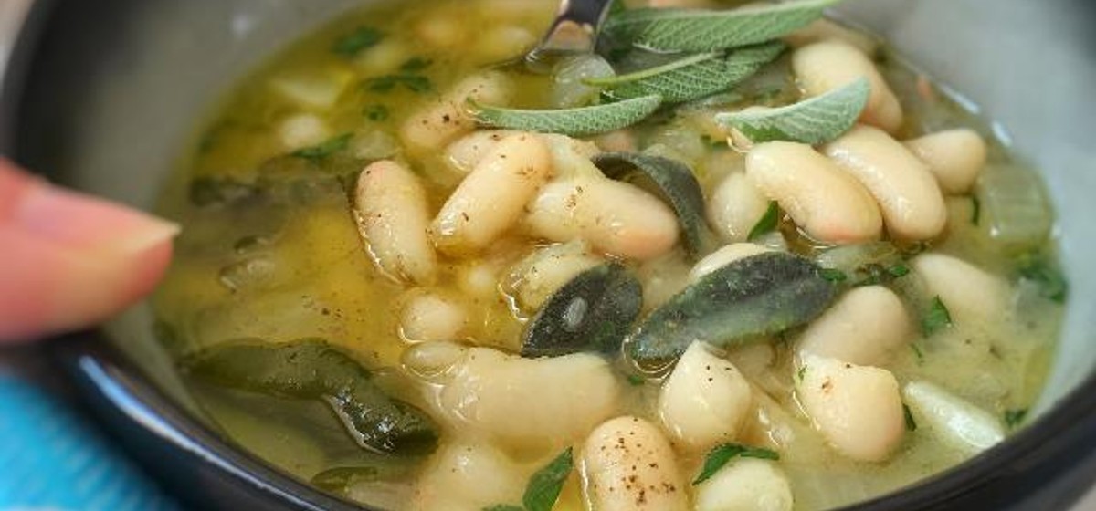 Mustard, Sage & White Bean Soup Recipe | SideChef