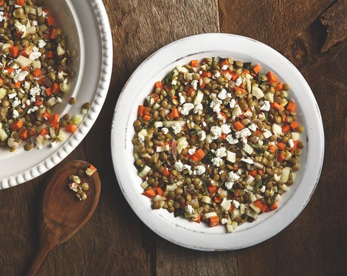 Lentil Salad with Goat Cheese and Mint