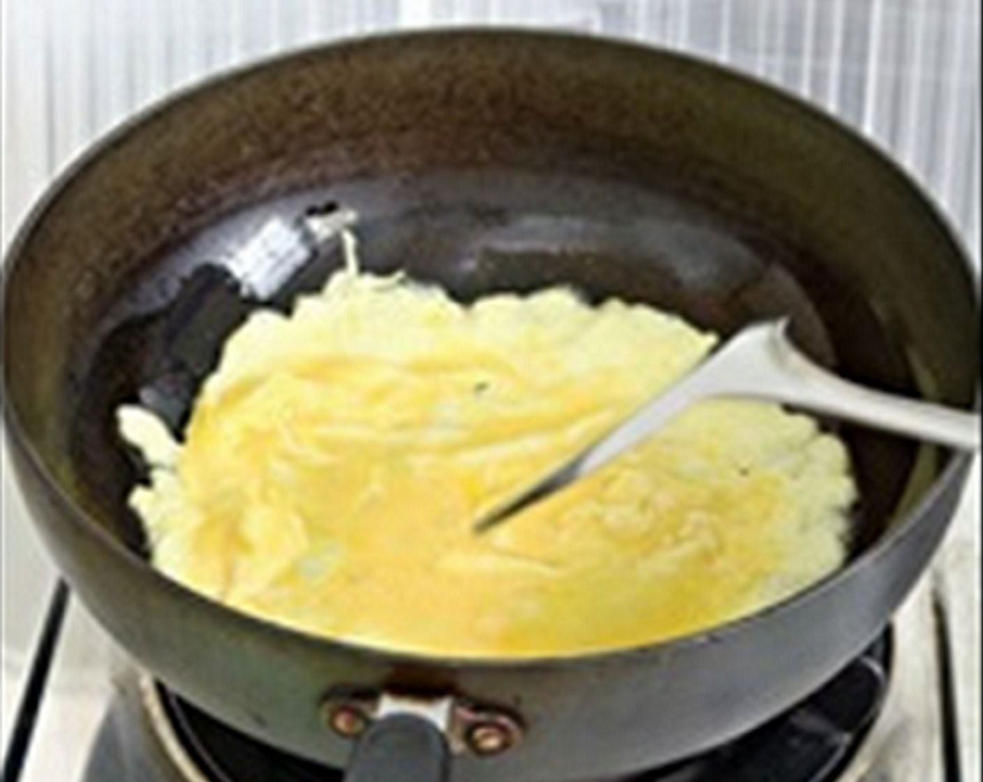 step 1 Heat frying pan until hot and addOil (2 Tbsp). Pour in beaten Farmhouse Eggs® Large Brown Eggs (2) and let it stay to semi set, then break into pieces, dish up and set aside.