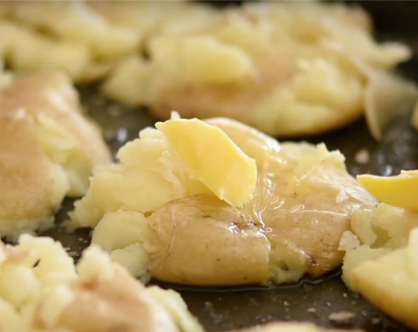step 7 Separate the Butter (1 Tbsp) into little knobs. Add knobs of butter on each potato.