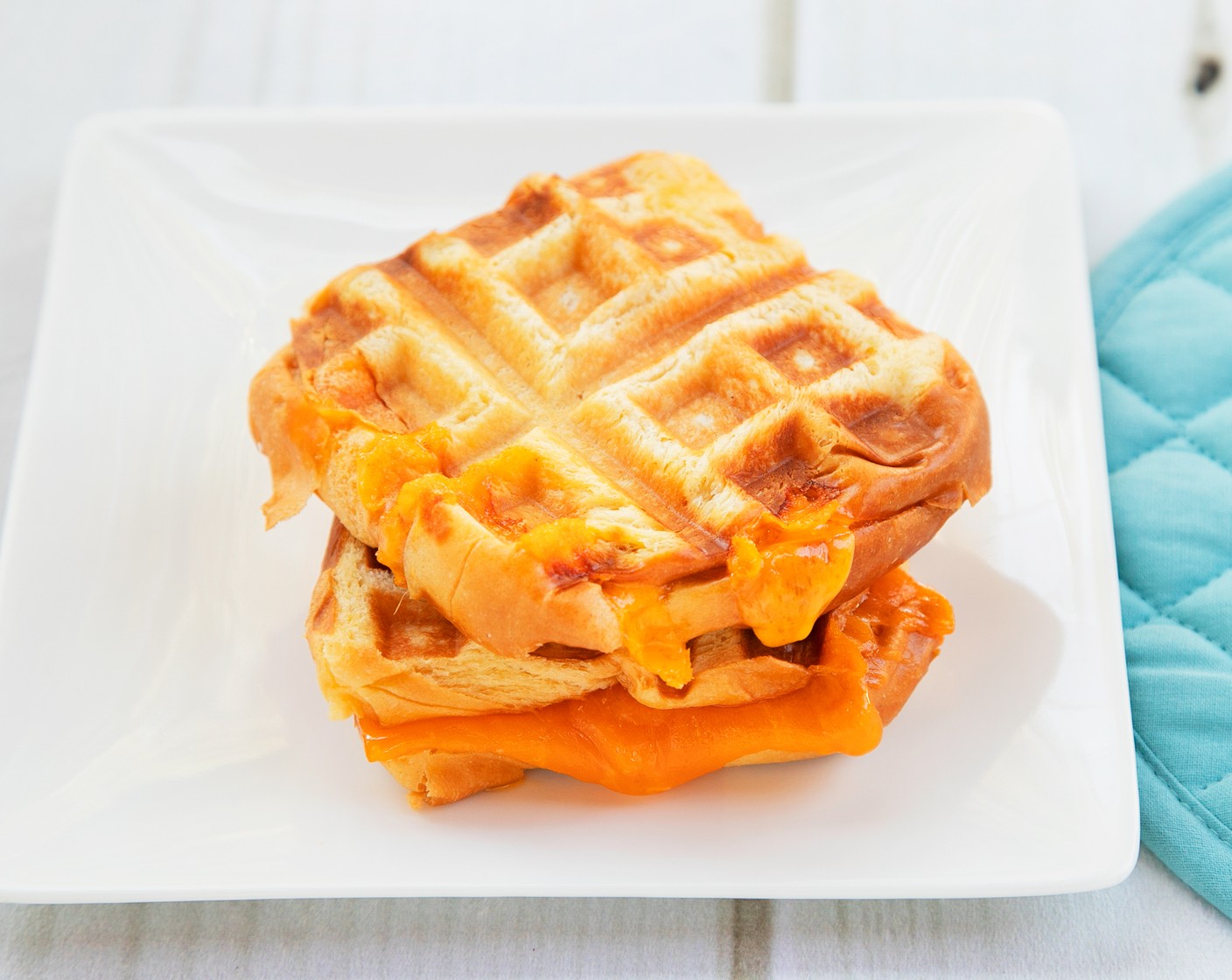 Waffle Iron Grilled Cheese