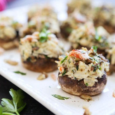 Havarti and Crab Stuffed Mushrooms Recipe | SideChef