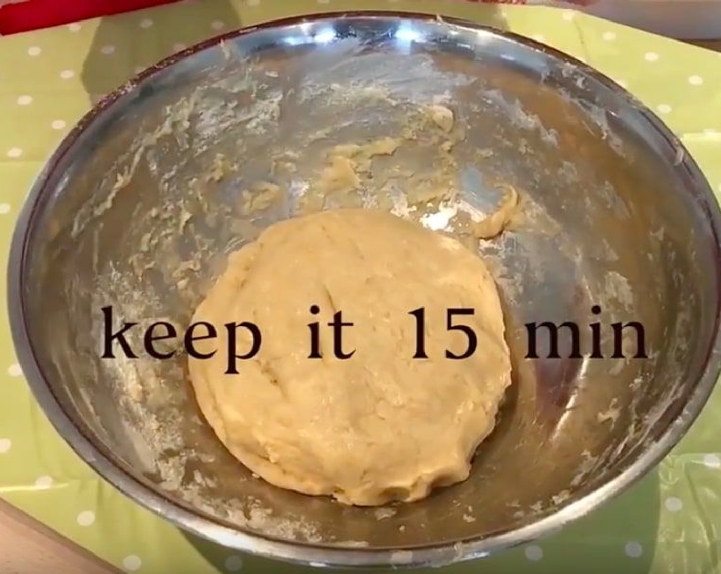 step 11 Knead until you have a nice dough and leave it to rest for 15 minutes.