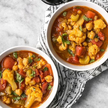 Moroccan Lentil and Vegetable Stew Recipe | SideChef