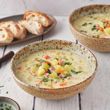 Creamy Ham and Potato Soup Recipe | SideChef