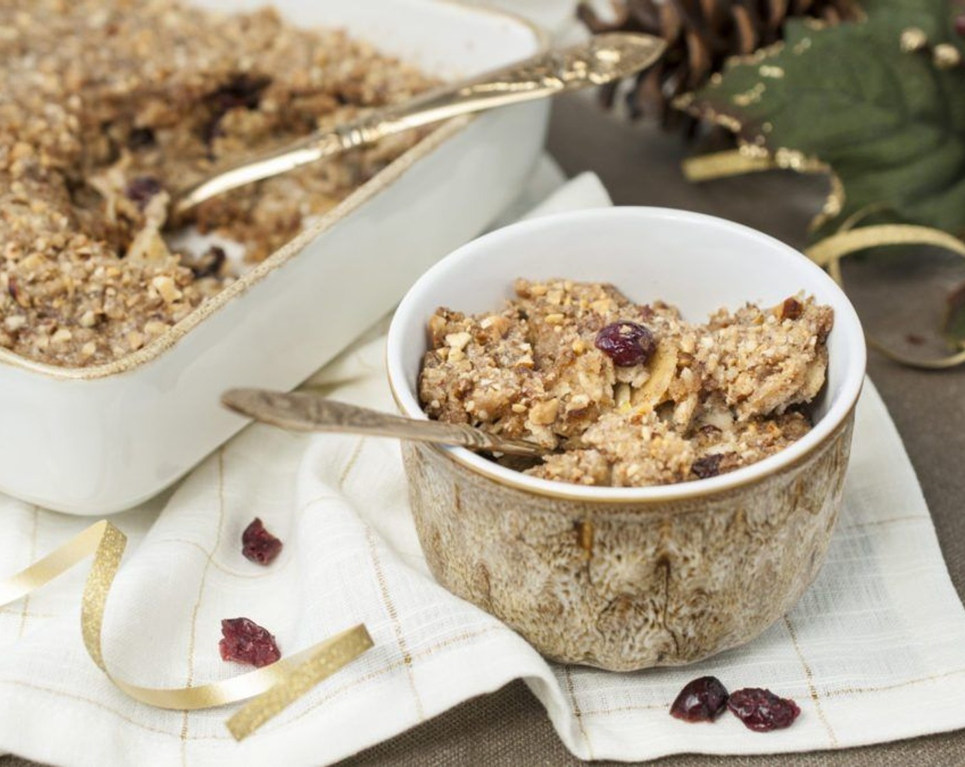 Baked Apple Cranberry Oatmeal
