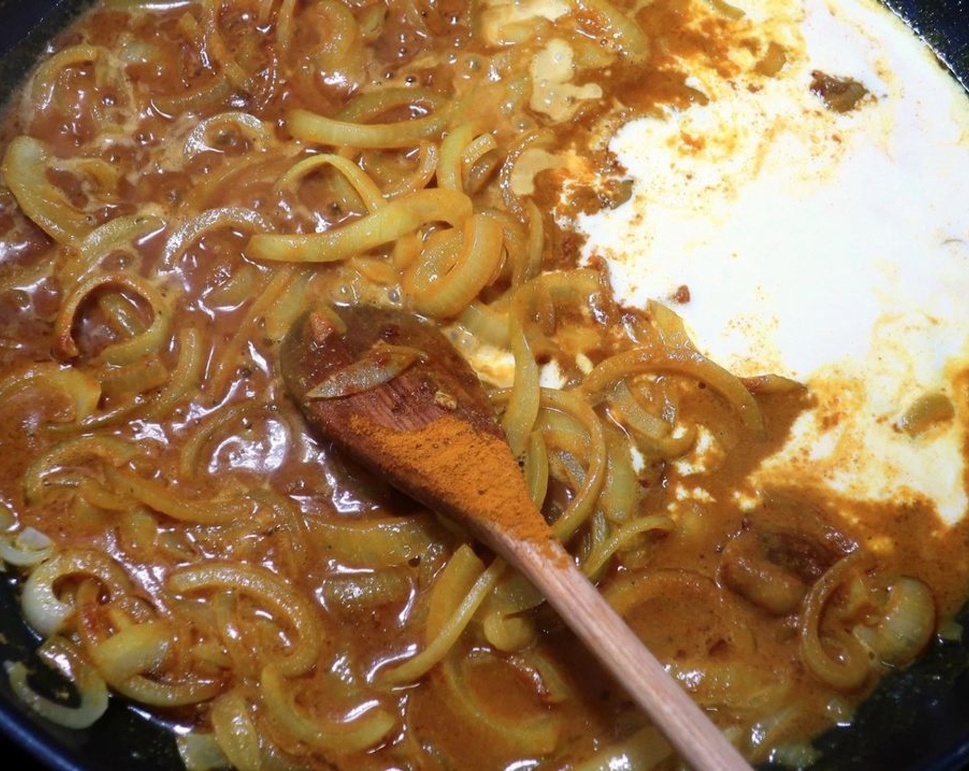 step 5 Add Kemps Half & Half (1 cup) and stir to combine.