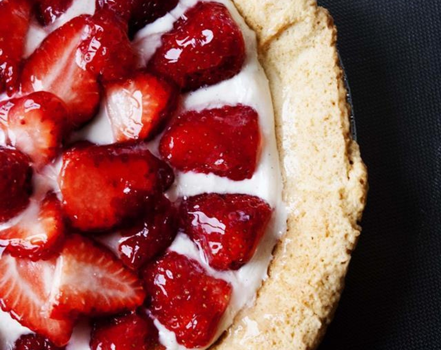 Strawberry Custard Pie