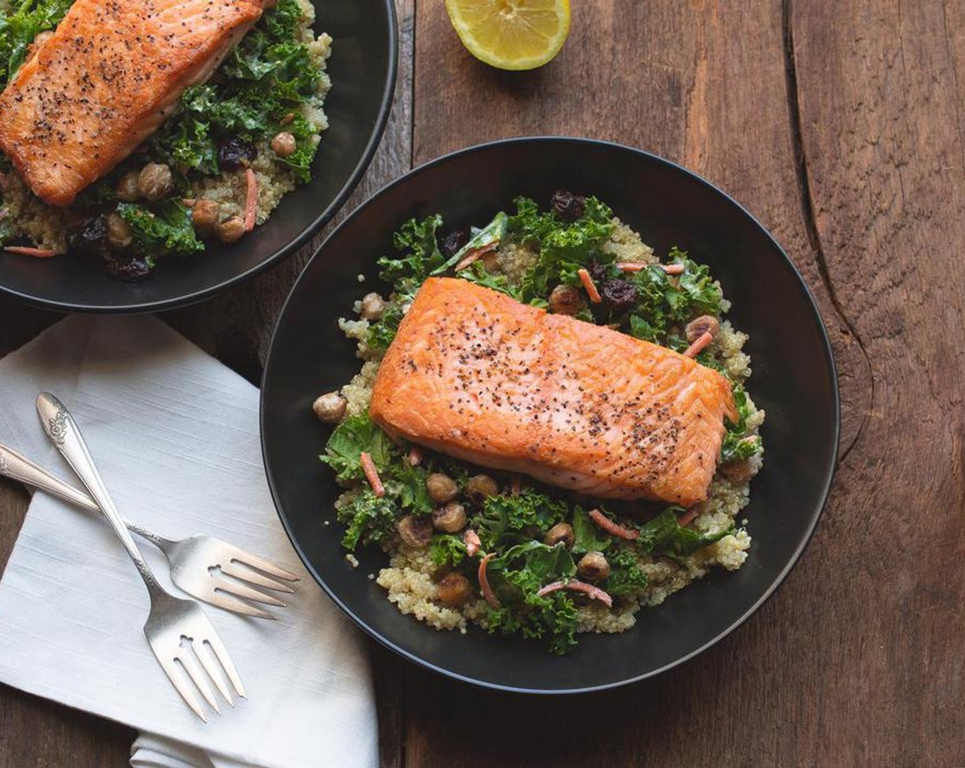 Salmon Quinoa Bowl with Kale