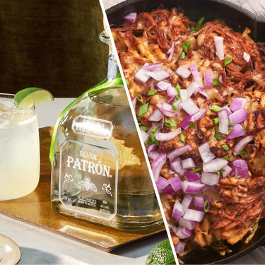 Loaded Pulled Pork Waffle Fries and Patrón Perfect Margarita Cocktail Recipe | SideChef
