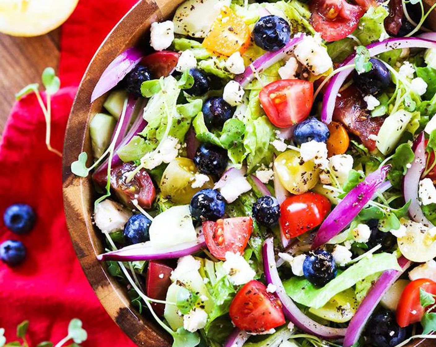 Tomato Cucumber Feta Salad