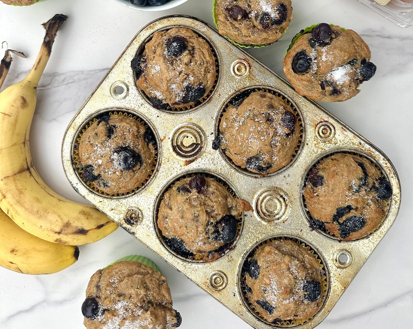 Blueberry Banana Muffins