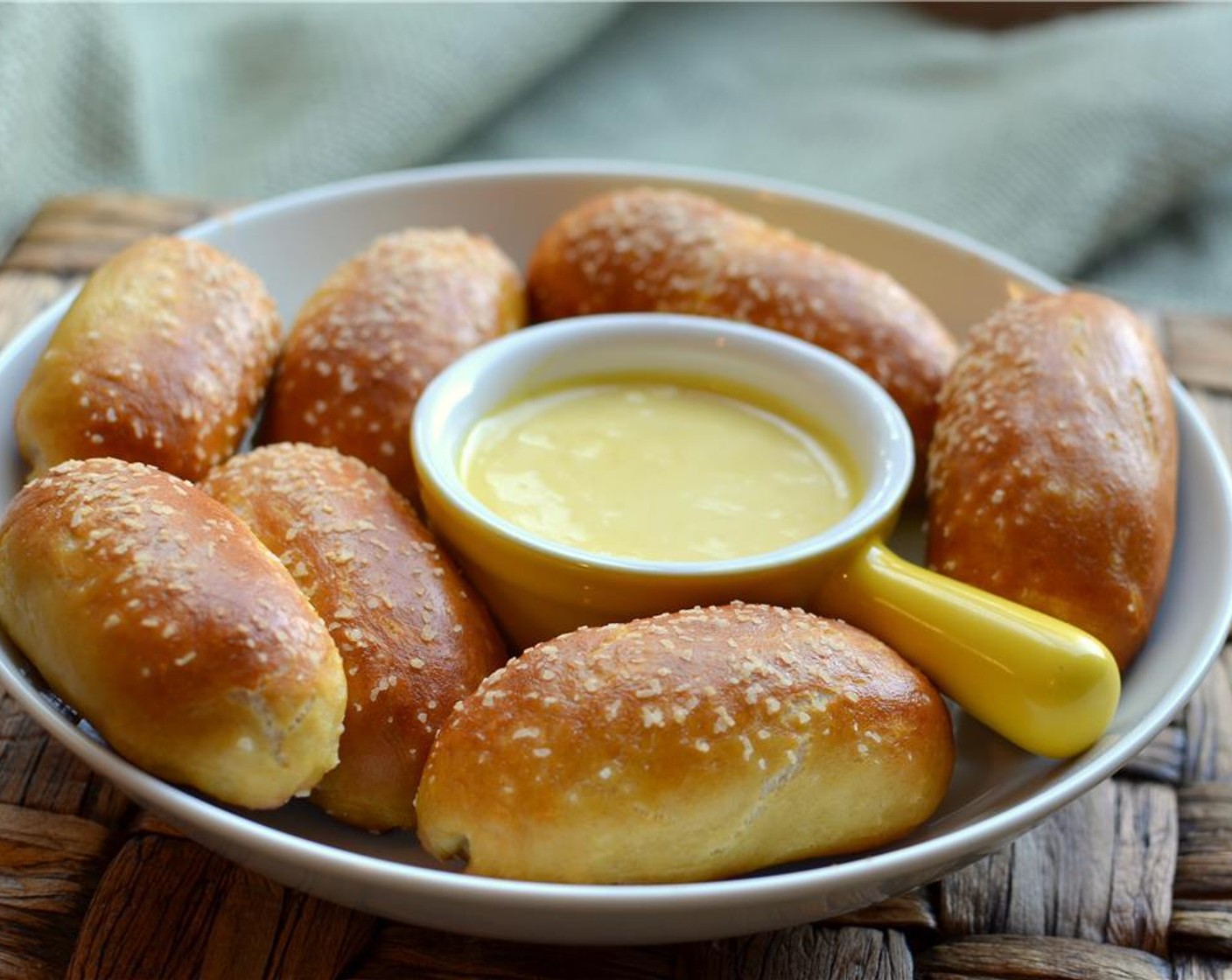 step 15 Serve the pretzel bites warm with the honey mustard dipping sauce!
