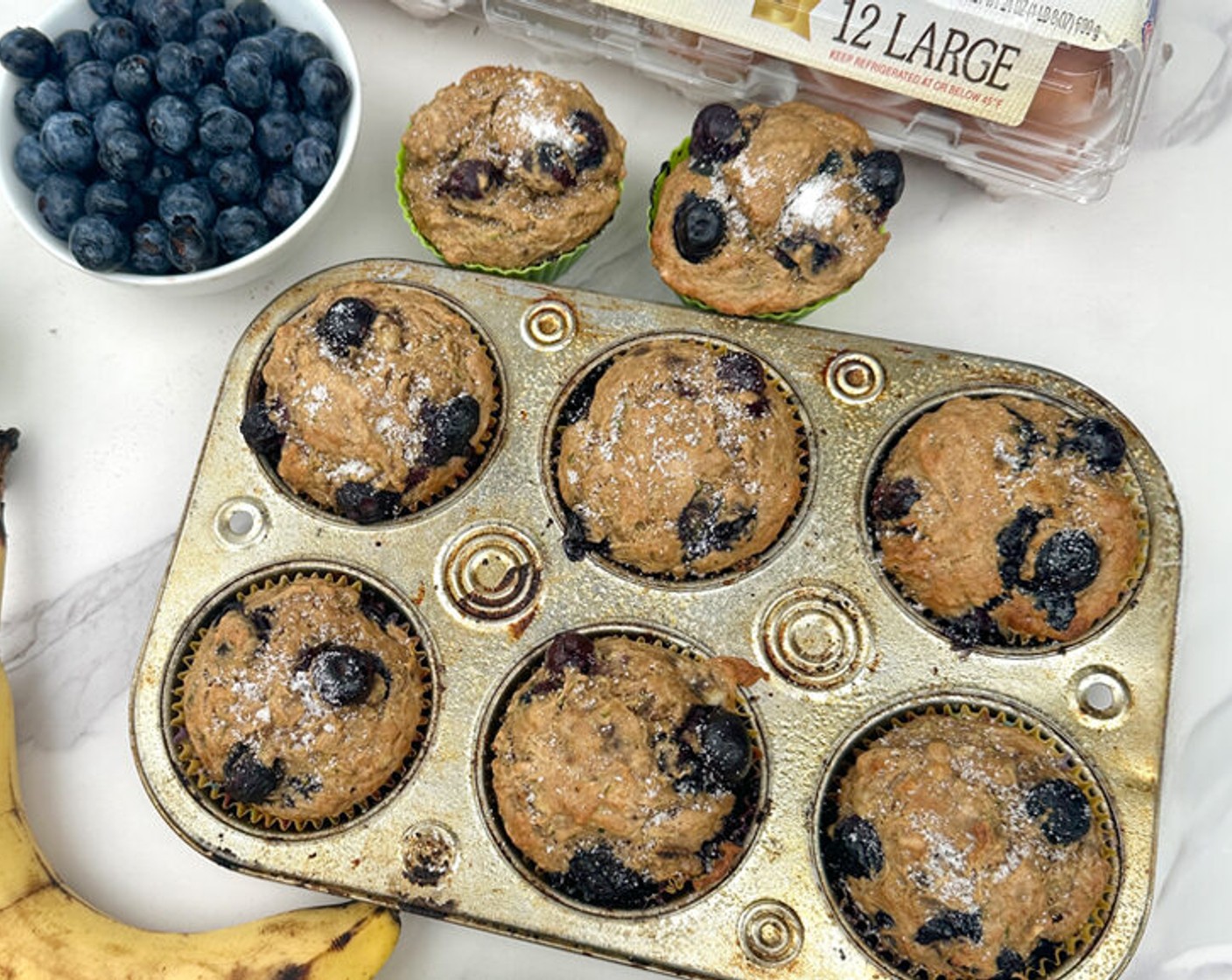 Blueberry Banana Muffins