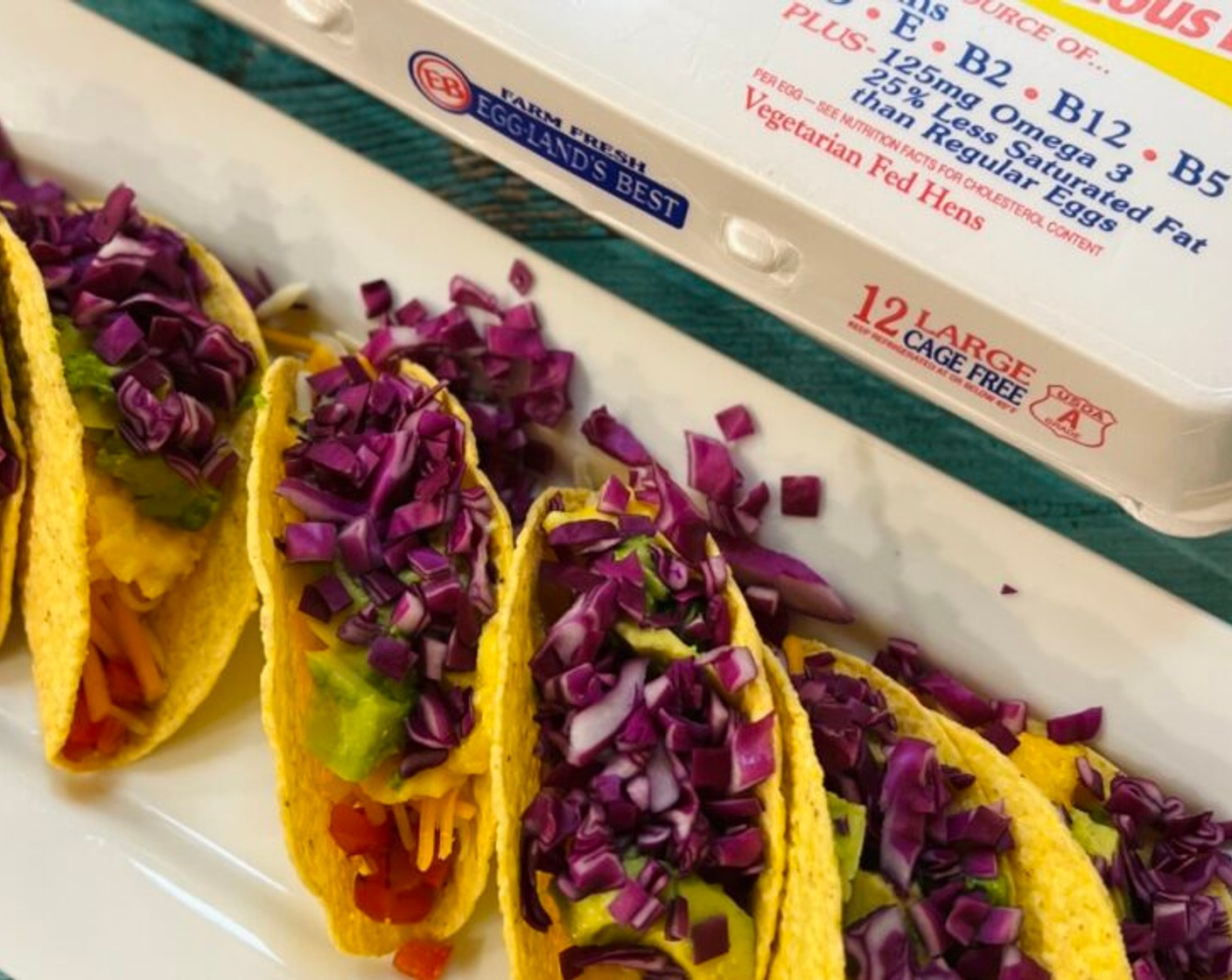 Rainbow Breakfast Tacos