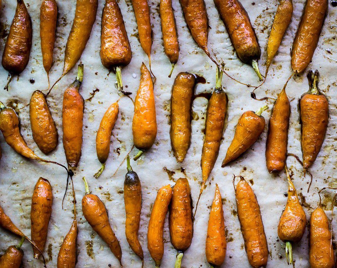 step 9 When carrots are done roasting, remove from the oven and allow to cool slightly.