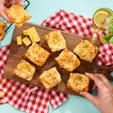 Mini Leftover Ham & Cheese Puffs Recipe | SideChef