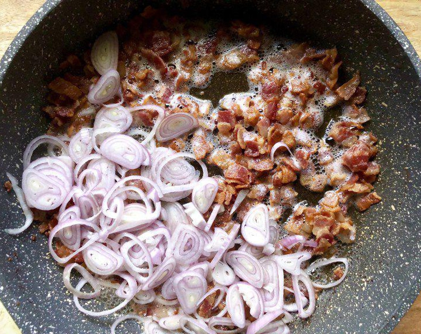 step 2 Add the Shallot (1 cup) and cook for 1 minute, stirring occasionally.