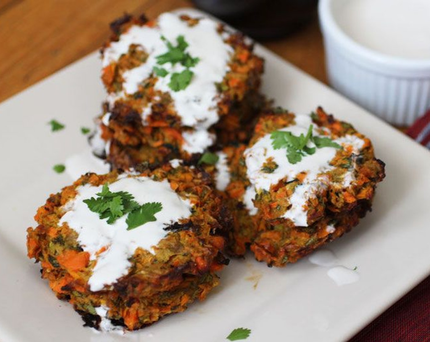 Curried Carrot & Zucchini Fritters
