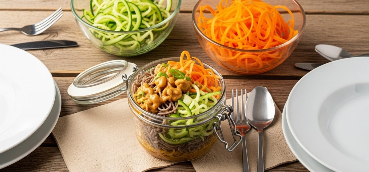 Peanut Soba Noodle Jar Recipe | SideChef