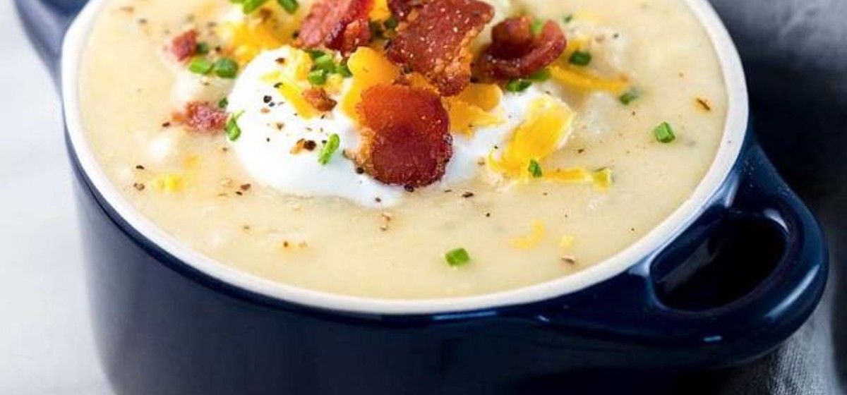 Loaded Baked Potato Soup with Bacon Recipe | SideChef