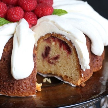 White Chocolate Raspberry Bundt Cake Recipe | SideChef