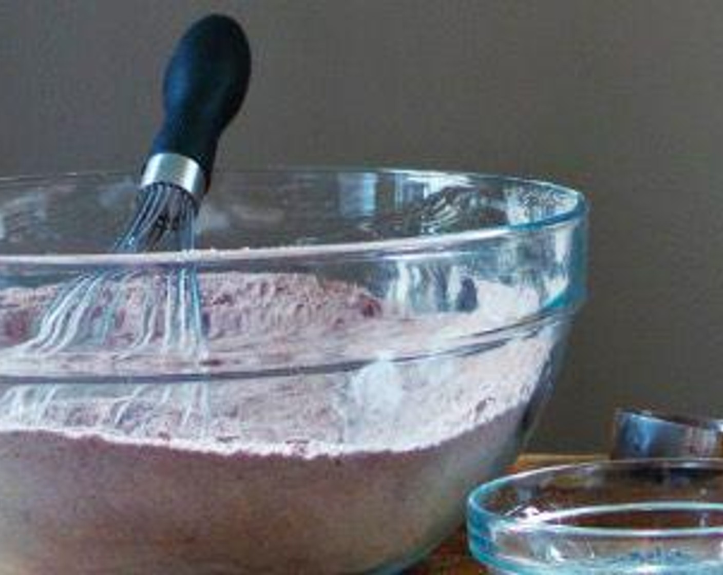 step 3 Combine the All-Purpose Flour (1 3/4 cups), Unsweetened Cocoa Powder (3/4 cup), Salt (1/2 tsp), Instant Espresso Powder (1/4 tsp), remaining Granulated Sugar (3 cups), and lavender sugar. Mix and create a well in the center.