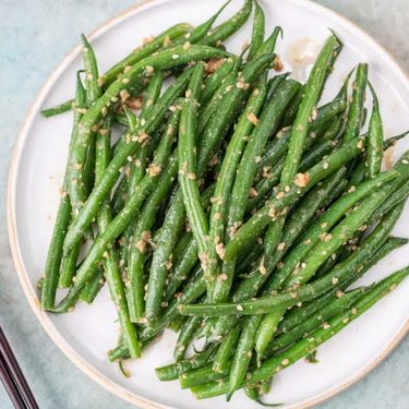 Green Beans with Miso and Sesame Dressing Recipe | SideChef