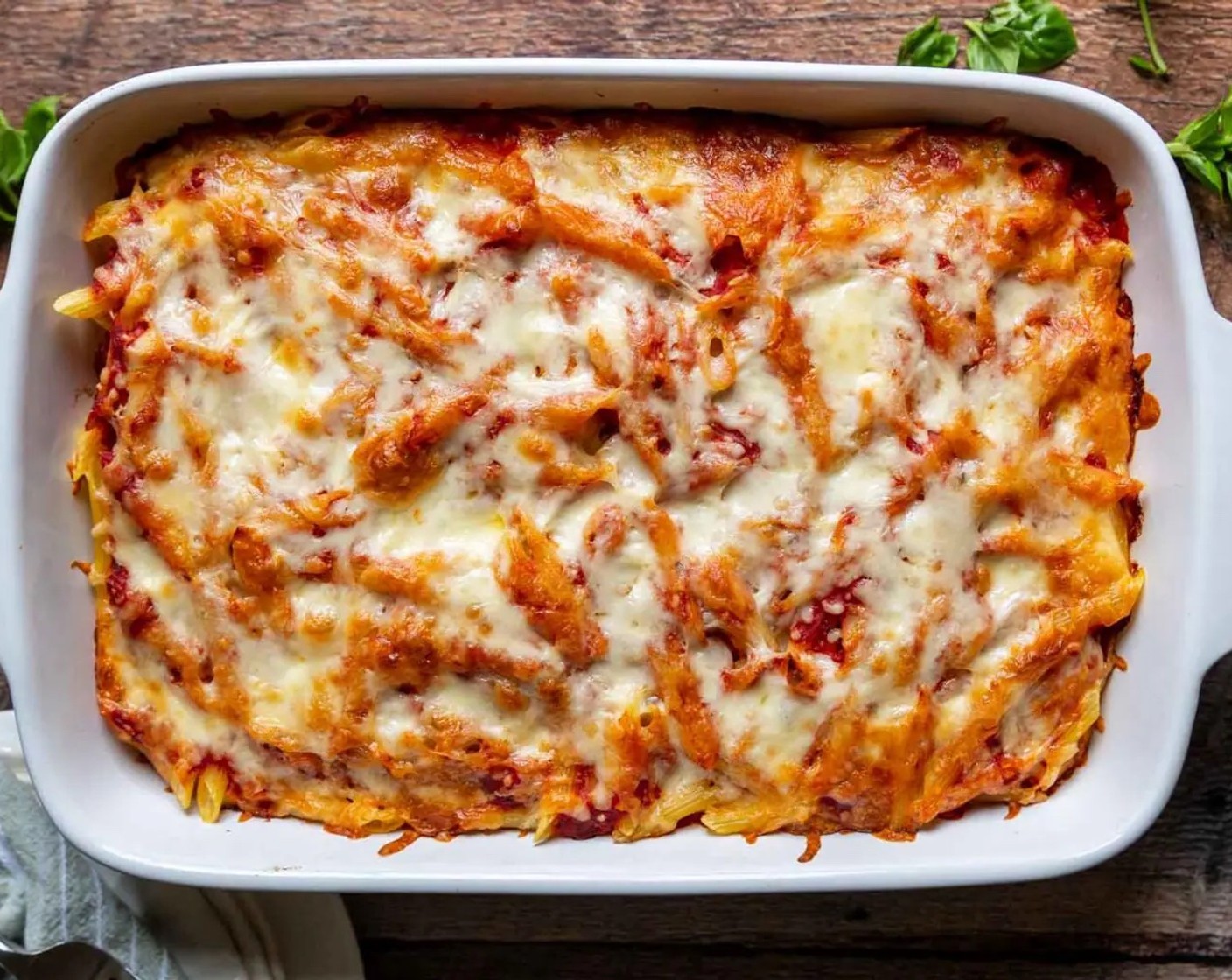 step 6 Bake, uncovered, for 40-45 minutes, or until bubbly and hot throughout, and the cheese is melted on top.