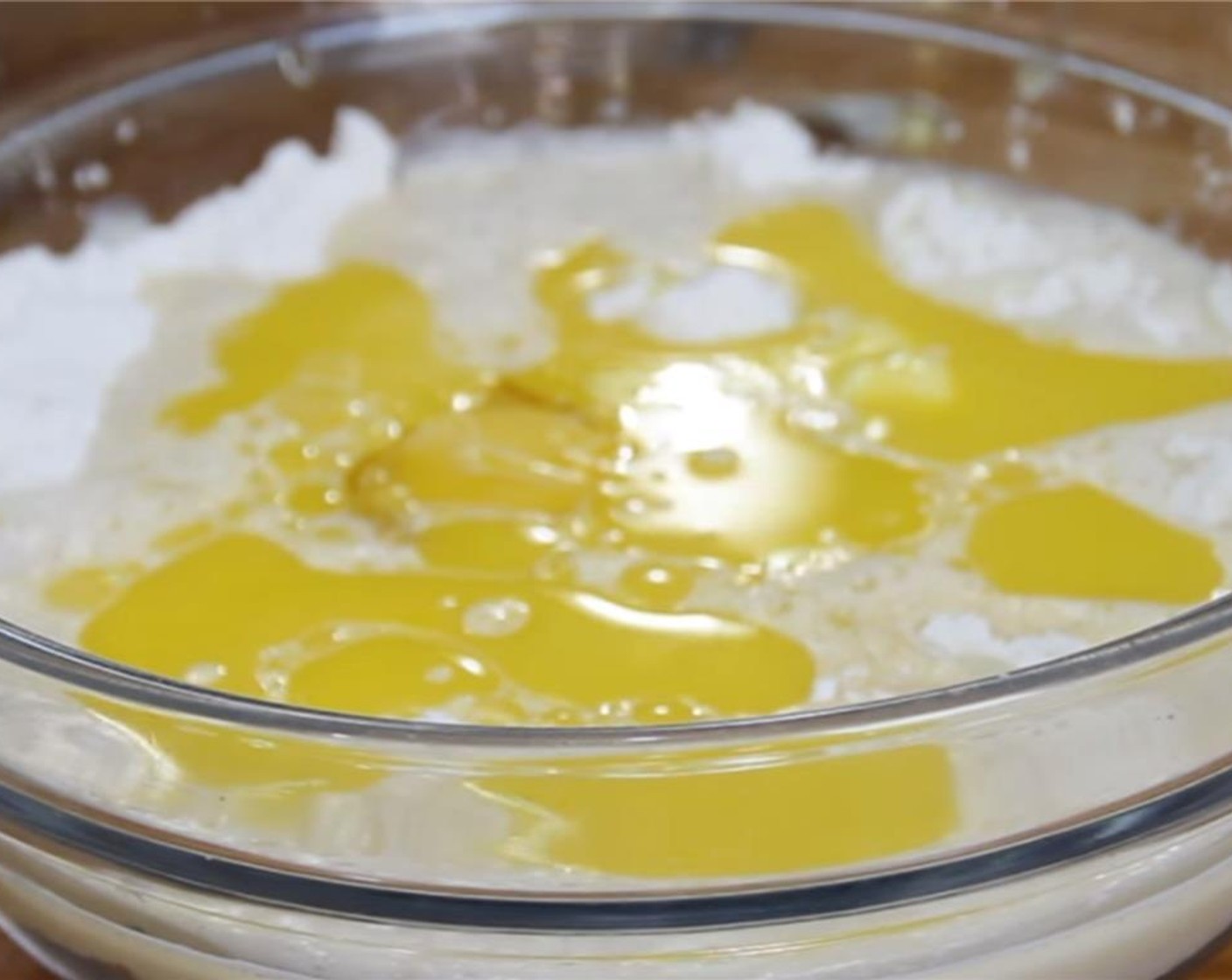 step 6 Add Water (1/2 cup), Evaporated Milk (1/3 cup), Butter (2 Tbsp), and whole Egg (1). Whisk until the mixture becomes smooth and creamy.