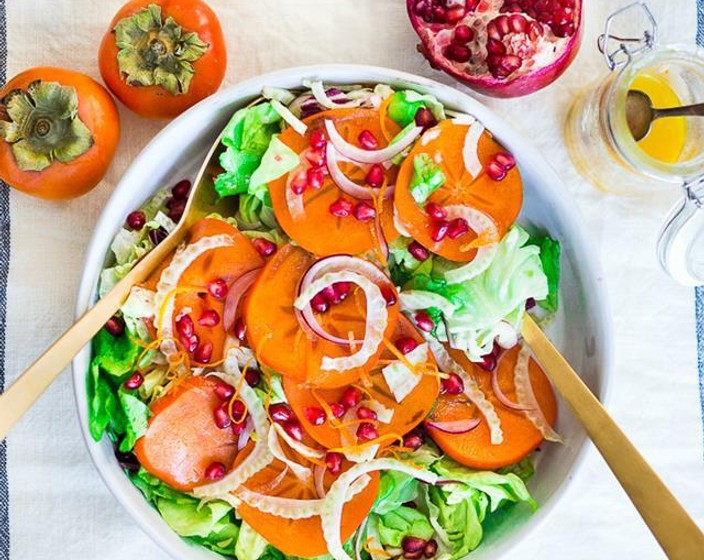 Persimmon Fennel Pomegranate Salad  Recipe | SideChef