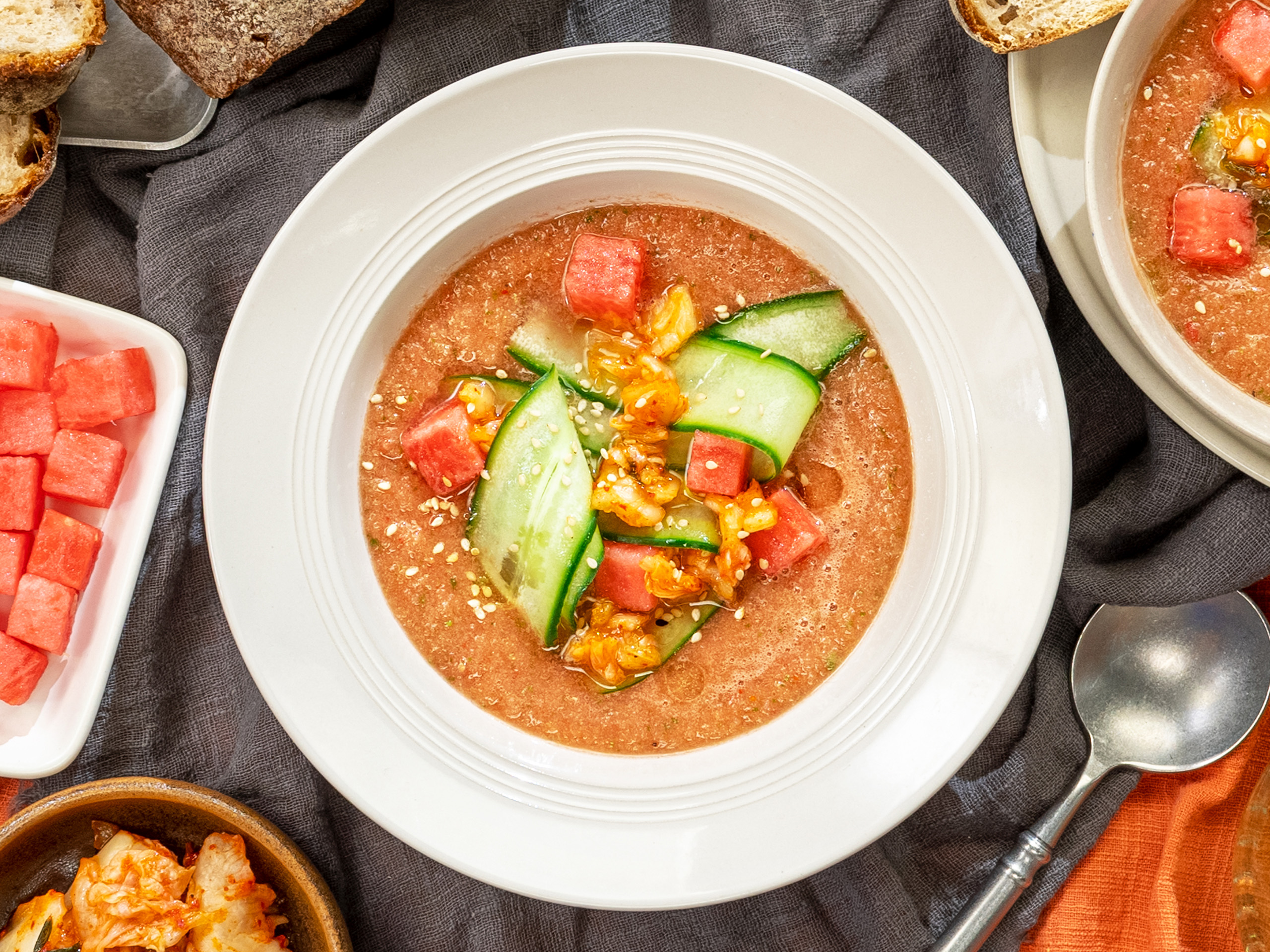 Kimchi Watermelon Gazpacho Recipe SideChef