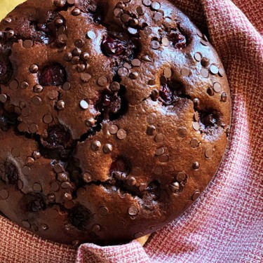 Dairy-Free Cherry Chocolate Cake Recipe | SideChef