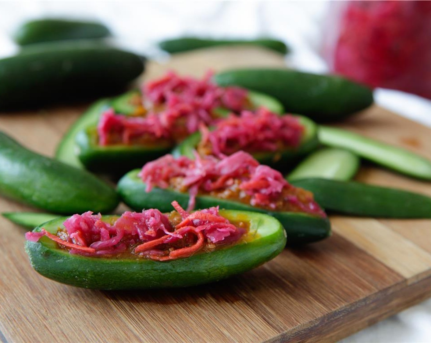 step 4 Top with some Pickled Red Cabbage (to taste). Serve and enjoy!