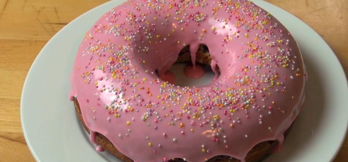 Giant Donut Cake Recipe SideChef