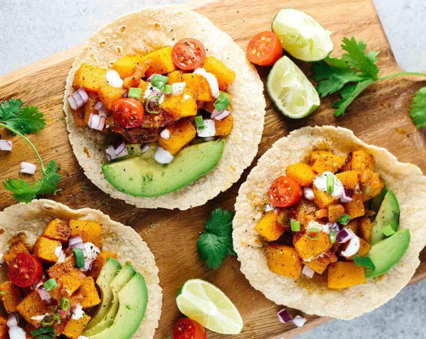 Maple Roasted Butternut Squash Tacos