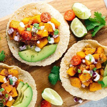 Maple Roasted Butternut Squash Tacos Recipe | SideChef