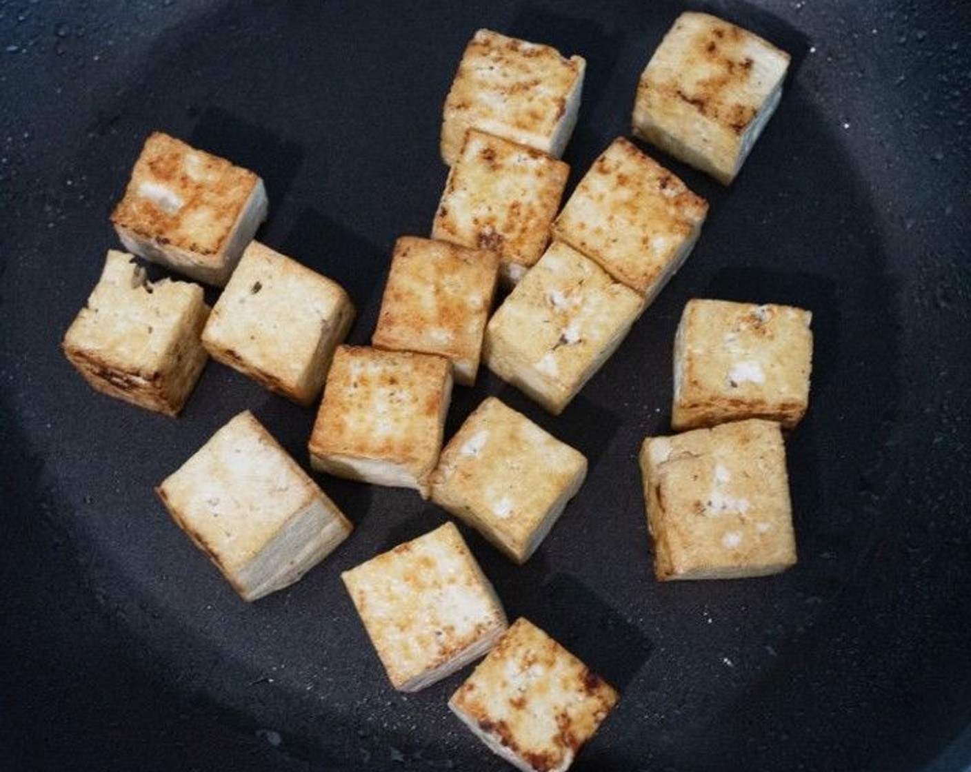step 2 Add a pinch of Salt (1 pinch) to the tofu and toss gently for 1 minute, then set aside.