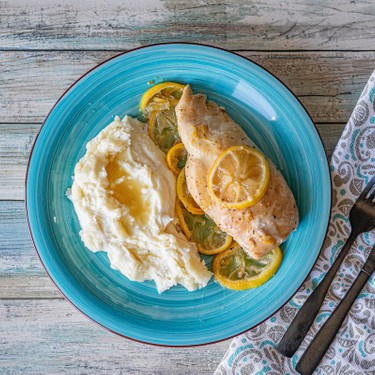 Lemon Pepper Chicken with Mashed Potatoes Recipe | SideChef