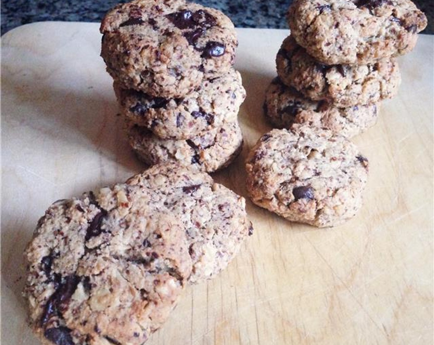 Almond Meal Chocolate Chip Oatmeal Cookies