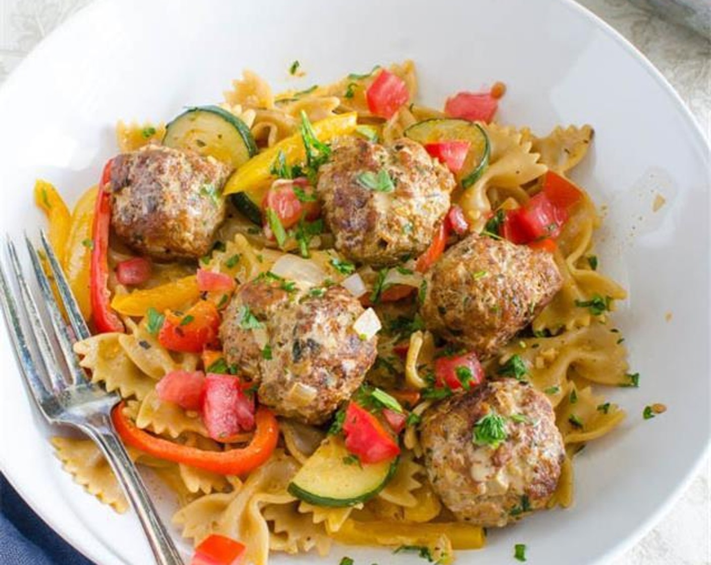 Cajun Meatballs and Pasta