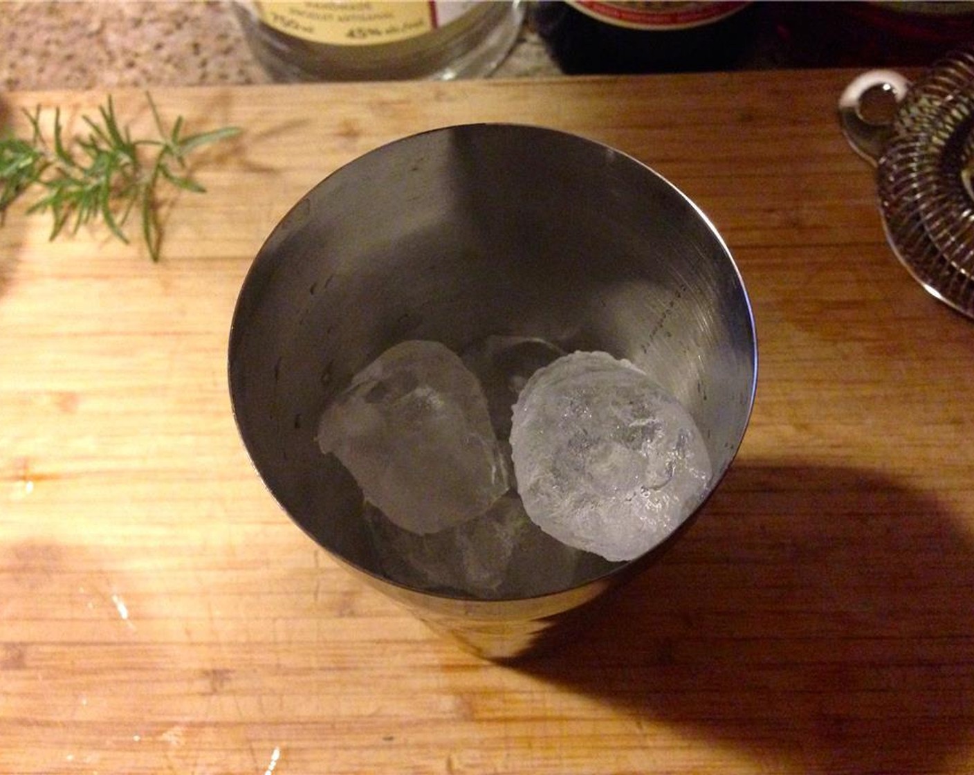 step 7 Add Ice (to taste) to shaker.