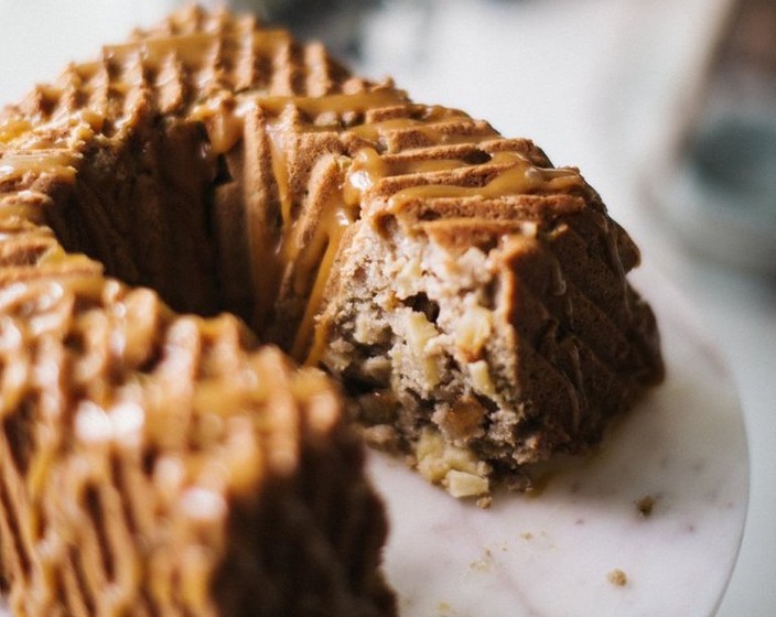 Spiced Apple Cake with Honey Caramel  Recipe | SideChef